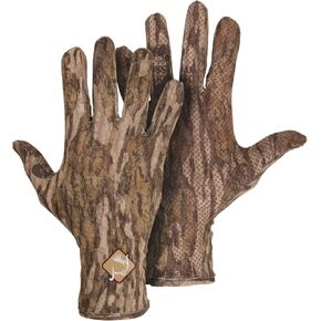 Drake Waterfowl Performance Turkey Stretch Knit Snug Fit Lightweight Flexible Hunting Gloves with Silicone Grip Texture Palm