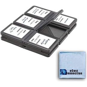 12 pc SD Foldable Memory Card Case + Microfiber Cloth