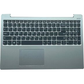 Replacement for Lenovo Ideapad 330S-15 81F5 Series Laptop Upper Case Palmrest Keyboard Touchpad Assembly Part 5CB0R07203 SN20M62793 Top Cover Sliver, 15 inch