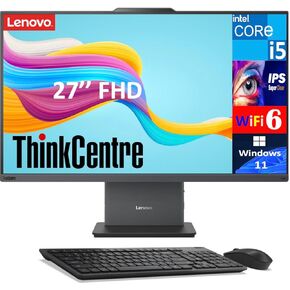 Lenovo ThinkCentre Neo 50a Business All-in-One 27" IPS FHD Display (Intel i5-13420H, 16GB DDR5, 512GB PCIe SSD, Intel Graphics, WiFi 6, Webcam, Bluetooth 5.2, Win 11 Pro)