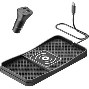 Wireless car Charger Charging pad 15W Fast Wireless Phone Charger Non Slip FastCharger for car Cell Phone Cordless Charging mat Compatible with iPhone 16/15/14/13/12 Pro Max,Samsung S23 S22 S20(S13)