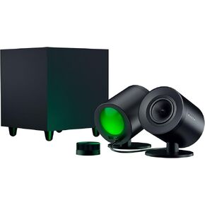Razer Nommo V2 X - Full-Range 2.0 PC Gaming Speakers: THX Spatial Audio - Rear-Facing Bass Ports - Two 3" Full-Range Drivers - Max Sound Pressure Level 96dB - Wireless Control Pod (Renewed)