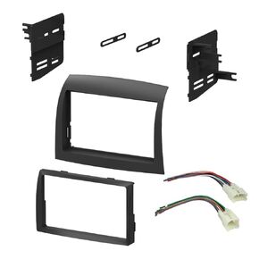 Double DIN Car Stereo Radio Installation Dash Kit with or Without Pocket Compatible with Toyota Sienna Van (Dash Kit Without Pocket) 2004 2005 2006 2007 2008 2009 2010