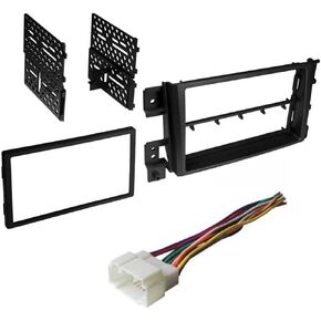 ASC Car Stereo Install Dash Kit and Wire Harness to Install a Double Din Aftermarket Radio for 2006 2007 2008 2009 2010 2011 2012 2013 Suzuki Grand Vitara