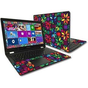 MightySkins Skin Compatible with Lenovo Flex 3 15" – Stained Glass Window | Protective, Durable, and Unique Vinyl Decal wrap Cover | Easy to Apply, Remove, and Change Styles | Made in The USA