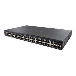 Cisco SG350X-48P-K9 48 Port Gigabit PoE Stackable Network Switch (Renewed)