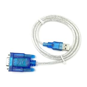 80cm USB 2.0 to Serial RS-232 DB9 9Pin Chipset Support Adapter USB RS232 Ch340 Cable WIN10 Converter