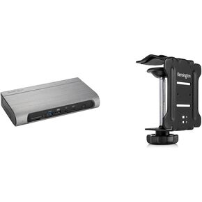 Kensington SD5800T Thunderbolt 4 and USB4 Quad 4K Display Docking Station, 98W Charging, 2 x HDMI & Docking Station Mounting Bracket (K34050WW)