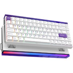 Aula Hero84 HE Wired Magnetic Gaming Keyboard, Rapid Hall Effect Keyboard with 0.01mm Adjustable Actuation, 8kHz Polling, 5-Layer Sound Dampening, RGB Lightbox & Backlit (White)