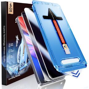 MAGIC JOHN 2 Pack for Samsung Galaxy S25 Edge Tempered Glass Screen Protector, Bubble Free, Easy Installation, Auto Dust-Elimination
