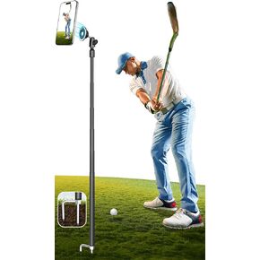 GDZN 57 "قابلة للتمديد للجولف Monopod Selfie Stick - حامل هاتف مغناطيسي لتحليل أرجوحة الجولف ، وضع المساعدات للتسجيل والتدريب ، حامل ترايبود سفر محمول مع ارتفاع الأرض ، Magsafe التوافق