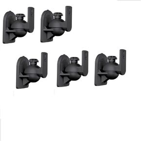 (5pcs) SW-03A with Steel Plate 3.5kg 7.7lbs Tilt Rotate Sound Speaker Bracket Wall Holder with Knob(5PCS SW-03A)