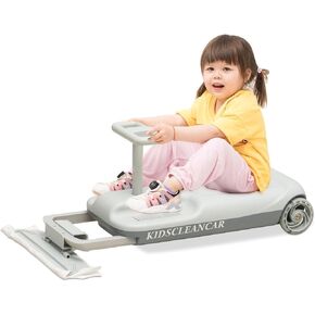 KIDSCLEANCAR: عربة سباق محمولة، سيارة سباق 12 فولت، سرعة متغيرة للأعمار من 2 إلى 8 سنوات، يمكن لكل طفل اختيار سرعته الخاصة.
