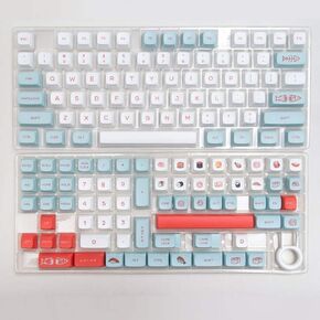 GMK Salmon PBT Keycaps Dye Sublimation 140 XDA Profile Compatible with MX Switch Mechanical Keyboards