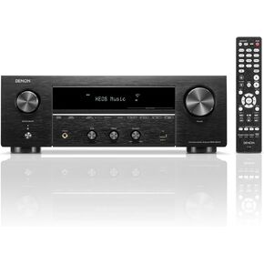 Denon Receiver DRA-900H - 2-Channel Stereo Network Receiver (2023 Model) - 100W/Ch. Hi-Fi Amplification, Built-in HEOS, HDCP 2.3 w/ ARC/eARC Support, Dolby Vision, HLG, Dynamic HDR (Renewed) (Renewed)