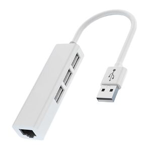 4 in 1 Rj45 Type-C Splitter 10Gbit/S Type-C to Rj45 LAN Network Card USaB2.0 Type-C USaB Network Card Hub for Desktop Computer Pc