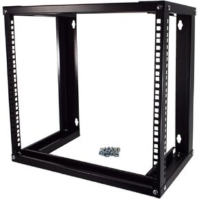 9U Wall Mount Open Frame 19" Server Equipment Rack 12 inch Depth – Black