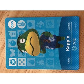 Amiibo Card Animal Crossing Happy Home Design Card KAPP'N 005/100 SP by Nintendo