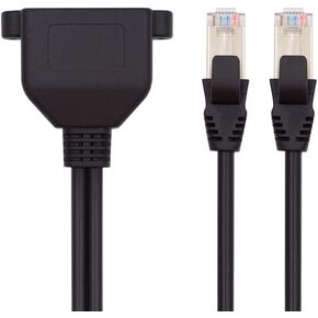 xiwai 100Mbps STP UTP RJ45 8P8C Plug to Dual RJ45 HUB Splitter Network Ethernet Switcher Adapter