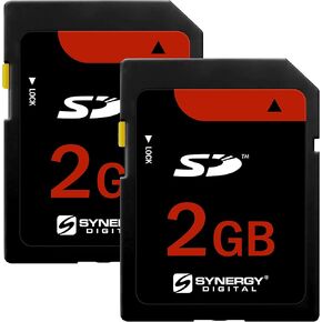 Synergy Digital 2GB SD Memory Cards, Compatible with Minolta DiMage Z2 Digital Camera - Pack of 2