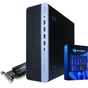 HP Workstation PC Desktop Computer | Editing and Design | NVIDIA Quadro K1200 4GB GPU | Intel Core i5 | 32GB DDR4 RAM, 1TB SSD + 4TB HDD | Wi-Fi 5G + Bluetooth | Windows 11 Pro (Renewed)