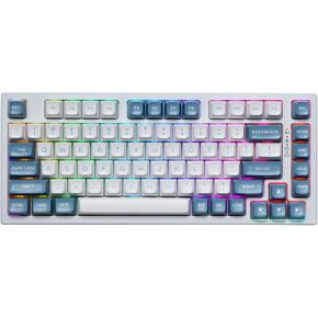 EPOMAKER EP75 75% Mechanical Keyboard, Hot Swap BT5.0/2.4G/USB-C Wired Gaming Keyboard, with 10000mAh Battery, RGB Backlights, Double Shot PBT Keycaps for Linux/Win/Mac(Pampas, Budgerigar Switch)