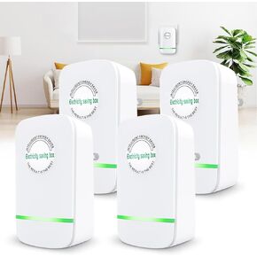 Stop Watt Energy Saving Device Power Saver Electricity Saving Device Save Electricity Stopwatt Energy Saving Device Electricity Saving Box US Plug 90V 250V 30KW Green 4Pack