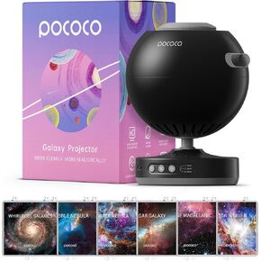 POCOCO Galaxy Projector + Gorgeous Nebula Series Discs (6 Pieces)