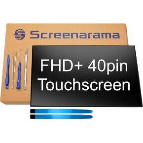 SCREENARAMA New Screen Replacement for Lenovo Thinkpad X1 Carbon Gen 9 20XW 20XX (30pin Non-Touch) FHD+ 1920x1200 IPS LCD LED Display with Tools and Tape