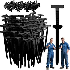 100PCS Nylon Universal Cable Tie Buckle Zip Tie for Car, 2025 Multifunctional Self-Locking Heavy Duty Automotive Fastener (20pcs)