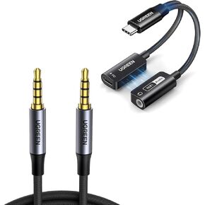 Ugreen Magnetic USB C إلى محول صوت وشاحن 2 في 1 HI-REN