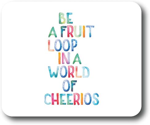 OTM Essentials Artist Series Fabric Mouse Pad, Fruit Loop Words & Quotes in Saudi Arabia