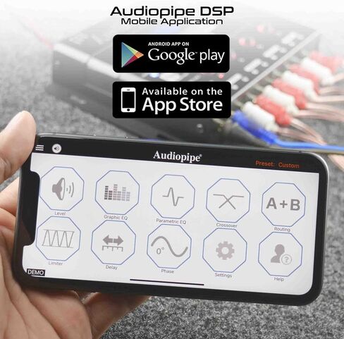 Audiopipe - ADSP-Clean-APP Digital Signal Processor with Remote Mobile Application Control in Saudi Arabia