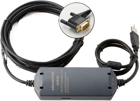 Suitable S7-200 PLC Programming Cable Industry Grade 3DB30 USB PPI Support ST SR 700/1000 TP177A HMI Touch(Economic Version) in Saudi Arabia