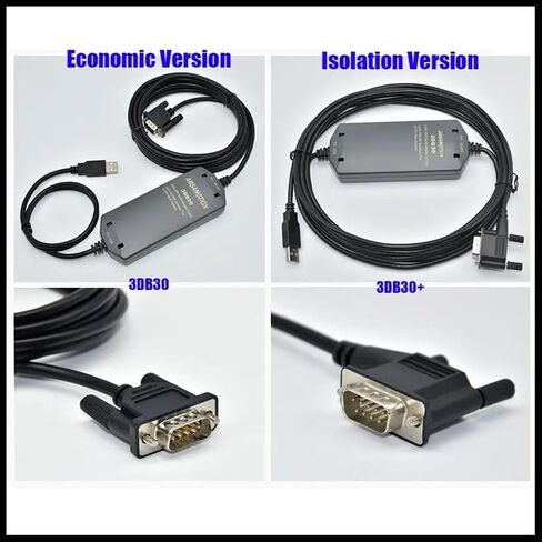 Suitable S7-200 PLC Programming Cable Industry Grade 3DB30 USB PPI Support ST SR 700/1000 TP177A HMI Touch(Economic Version) in Saudi Arabia