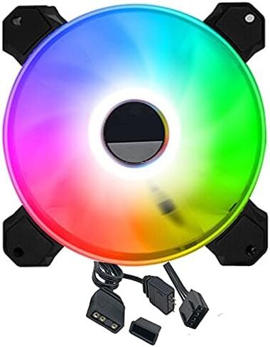 12cm 4PIN Case Fan Quiet PC Radiator CPU Cooler ARGB Sync with Motheroboard Fans in Saudi Arabia