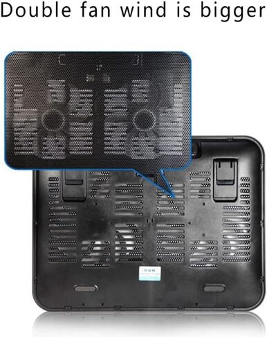 Notebook Radiator 5v External Fan Portable Cooling Pad Supports -Thin High-Speed Silent Metal Panel Fan(E) in Saudi Arabia
