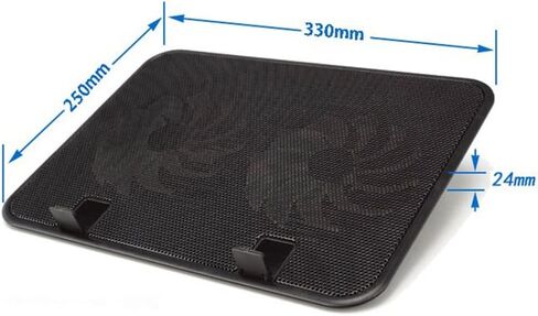 Notebook Radiator 5v External Fan Portable Cooling Pad Supports -Thin High-Speed Silent Metal Panel Fan(E) in Saudi Arabia