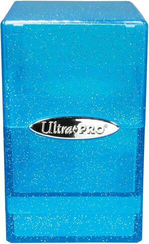 Ultra Pro - Satin Tower 100+ Card Deck Box (Glitter Pink) - Protect Your Gaming Cards, Sports Cards or Collectible Cards In Stylish Glitter Deck Box, Perfect for Safe Traveling in Kuwait