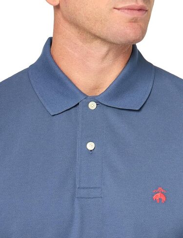Brooks Brothers Men's Long Sleeve Cotton Pique Stretch Logo Polo Shirt in Saudi Arabia