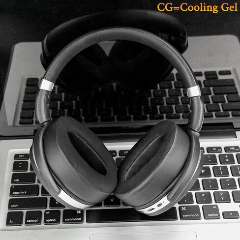 Soulwit Cooling -Gel Pads Coushions Placions ، وأسماء الأذن لـ Sennheiser HD 4.50BT ، HD 4.50BTNC ، HD 4.50SE ، HD 4.40BT ، HD 4.30G ، HD 4.20S ، HD 458BT ، HD 450 ، HD 400S ، HD 400S ، HD 350BT - Black. in Kuwait