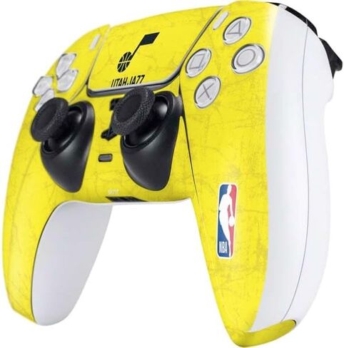 Skinit Skinit Gaming Gaming Contarible مع وحدة تحكم PS5 - تصميم ملمس أصفر في الدوري الاميركي للمحترفين في NBA Utah in Kuwait