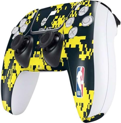 Skinit Skinit Gaming Gaming Contarible مع وحدة تحكم PS5 - تصميم ملمس أصفر في الدوري الاميركي للمحترفين في NBA Utah in Kuwait