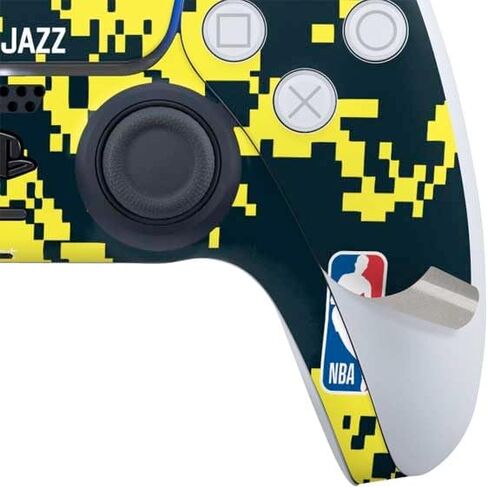 Skinit Skinit Gaming Gaming Contarible مع وحدة تحكم PS5 - تصميم ملمس أصفر في الدوري الاميركي للمحترفين في NBA Utah in Kuwait