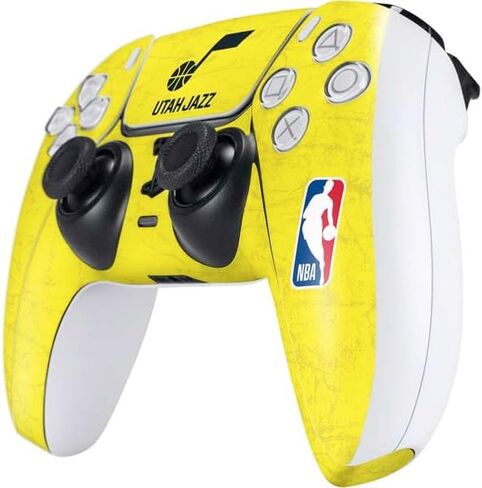 Skinit Skinit Gaming Gaming Contarible مع وحدة تحكم PS5 - تصميم ملمس أصفر في الدوري الاميركي للمحترفين في NBA Utah in Kuwait