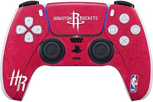Skinit Decal Gaming Skin Compatible with PS5 Controller - Officially Licensed NBA Houston Rockets Distressed Design in Kuwait