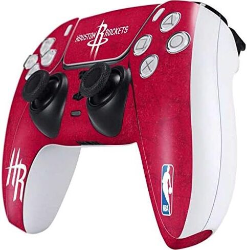 Skinit Decal Gaming Skin Compatible with PS5 Controller - Officially Licensed NBA Houston Rockets Distressed Design in Kuwait