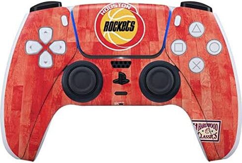 Skinit Decal Gaming Skin Compatible with PS5 Controller - Officially Licensed NBA Houston Rockets Distressed Design in Kuwait