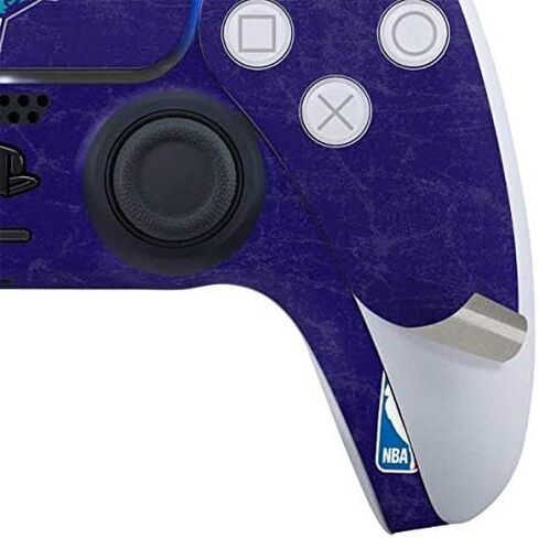 Skinit Decal Gaming Skin Compatible with PS5 Controller - Officially Licensed NBA Charlotte Hornets Distressed-Purple Design in Saudi Arabia