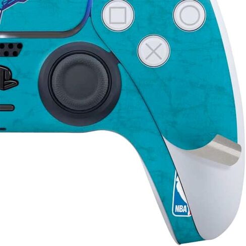 Skinit Decal Gaming Skin Compatible with PS5 Controller - Officially Licensed NBA Charlotte Hornets Distressed-Purple Design in Saudi Arabia